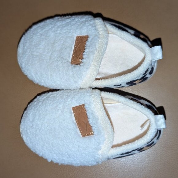🐲3 FOR $9🦄 Barerun Sherpa Fleece Hard Sole Indoor Outdoor Slip On Leopard Shoe - Picture 4 of 5